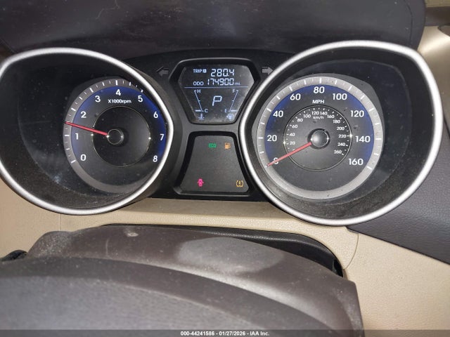2012 Hyundai Elantra Gls (ulsan Plant) მანქანა იყიდება აუქციონზე, vin: KMHDH4AE9CU300107, აუქციონის ნომერი: 44241586
