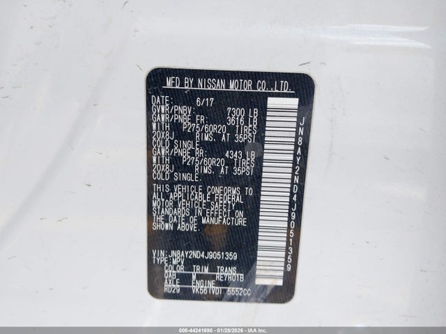 2018 NISSAN ARMADA JN8AY2ND4J9051359 Photo 8