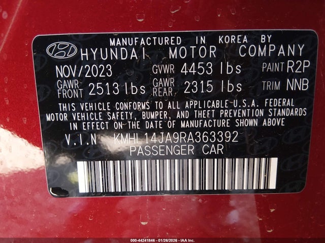 2024 HYUNDAI SONATA KMHL14JA9RA363392 Photo 8