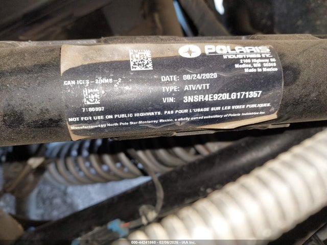 2020 POLARIS RZR 3NSR4E920LG171357 Photo 9