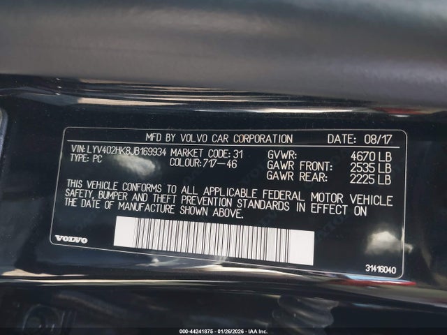 2018 VOLVO S60 INSCRIPTION LYV402HK8JB169934 Photo 8