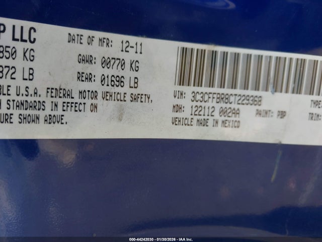 2012 FIAT 500 3C3CFFBR8CT229368 Photo 8
