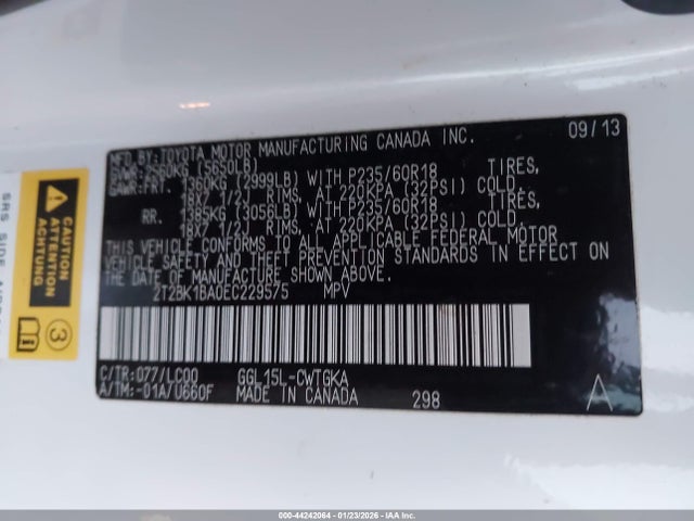 2014 LEXUS RX 350 2T2BK1BA0EC229575 Photo 8