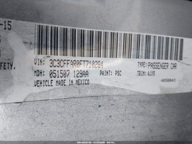 2015 FIAT 500 3C3CFFAR0FT710284 Photo 8