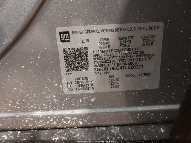 3GKALUEG4TL320121 GMC Terrain Awd Elevation