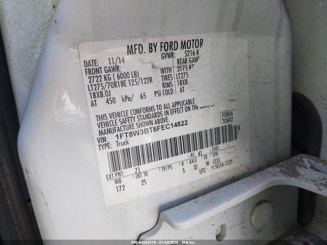 Ford F-350 Xlt 2015 1FT8W3BT6FEC14822 Image 8