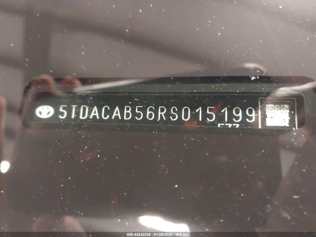Продажа на аукционе авто 2024 Toyota Grand Highlander Hybrid Xle, vin: 5TDACAB56RS015199, номер лота: 44242336