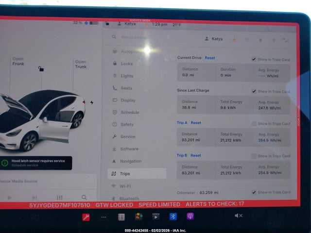 2021 TESLA MODEL Y 5YJYGDED7MF107510 Photo 6