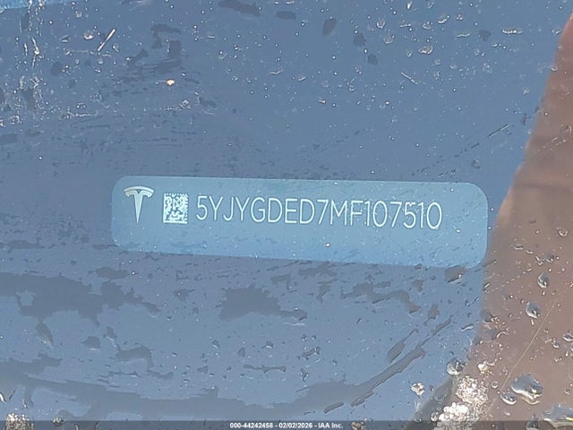 2021 TESLA MODEL Y 5YJYGDED7MF107510 Photo 8
