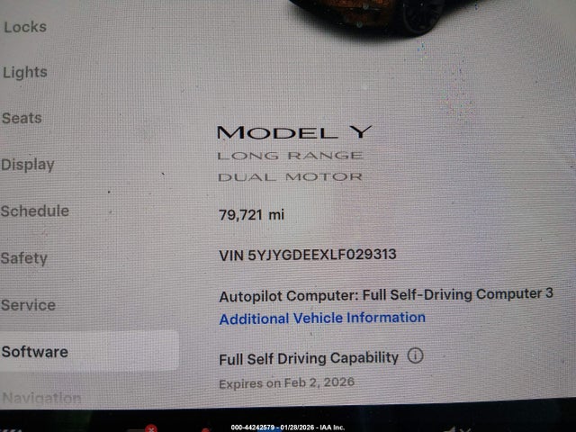 2020 TESLA MODEL Y 5YJYGDEEXLF029313 Photo 6