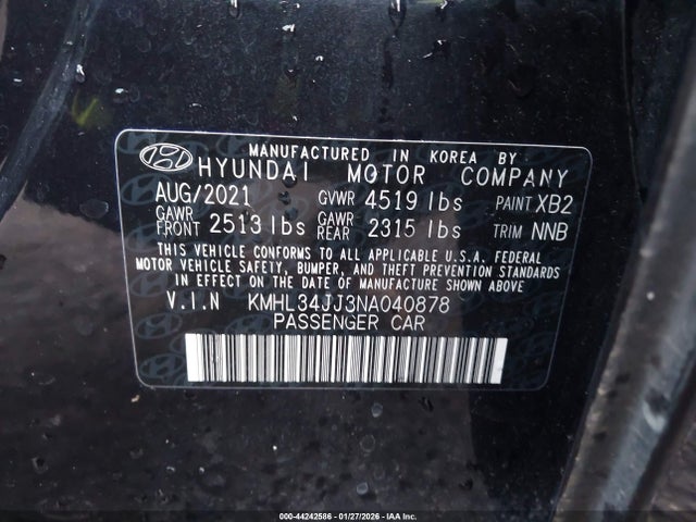 KMHL34JJ3NA040878 Hyundai Sonata Hybrid Sel