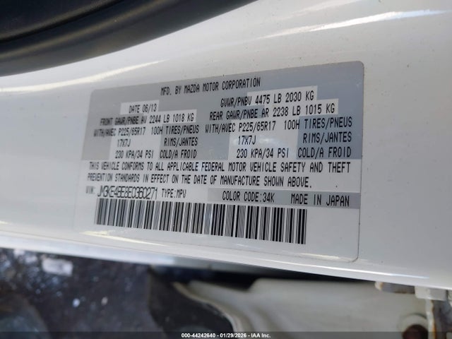 Mazda CX-5 SPORT 2014 JM3KE4BE8E0360271 Image 9