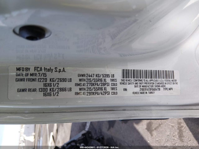 ZFBERFAT9F6A84791 RAM Promaster City Tradesman
