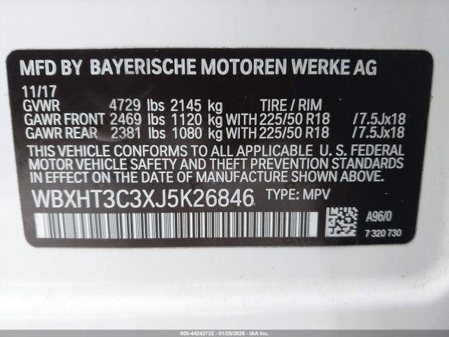 WBXHT3C3XJ5K26846 BMW X1 Xdrive28i