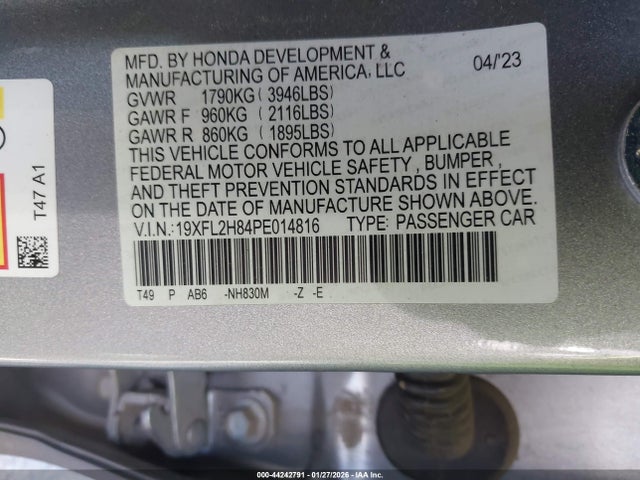 Honda Civic Sport 2023 19XFL2H84PE014816 Image 9
