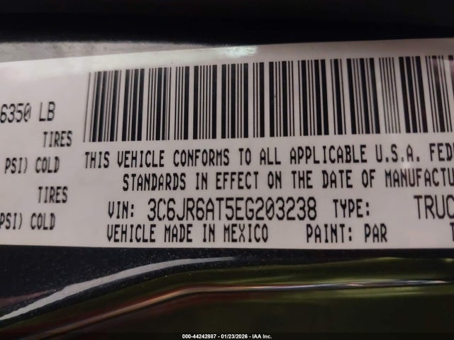 3C6JR6AT5EG203238 RAM 1500 Express