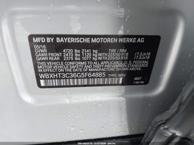 2016 BMW X1 WBXHT3C36G5F64885 Photo 8