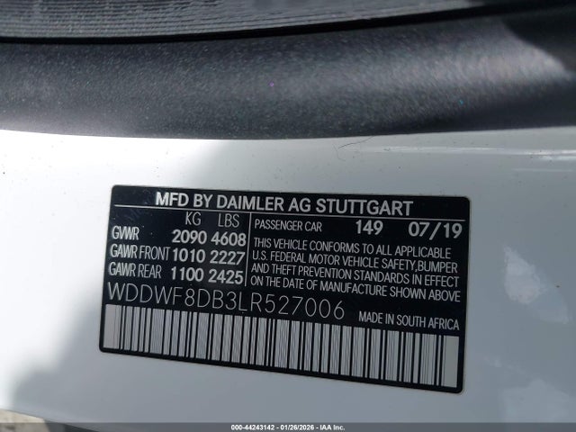 Mercedes-Benz C 300 2020 WDDWF8DB3LR527006 Image 9