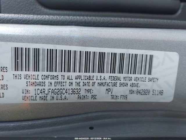Jeep Grand Cherokee Laredo 2016 1C4RJFAG2GC413632 Image 9