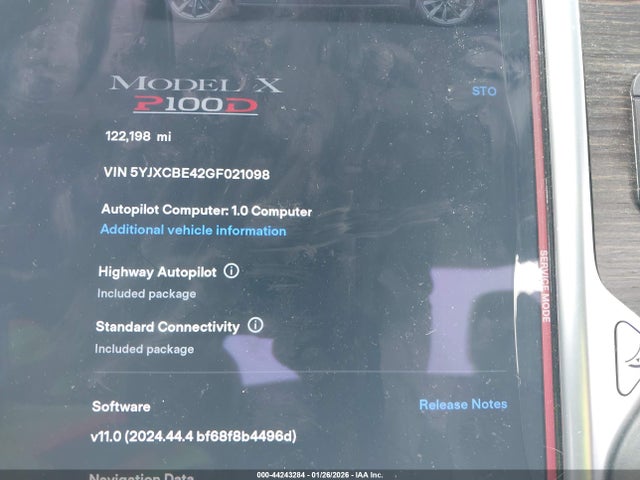 Tesla Model X 75d/p100d/p90d 2016 5YJXCBE42GF021098 Image 16