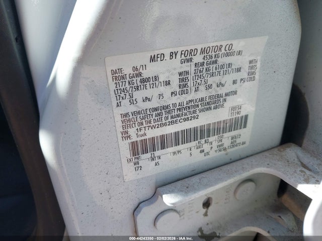 2011 FORD F-250 1FT7W2B62BEC98292 Photo 8