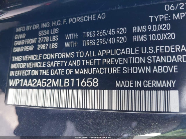 2021 PORSCHE MACAN WP1AA2A52MLB11658 Photo 8