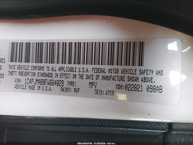 2015 JEEP CHEROKEE 1C4PJMAB8FW664829 Photo 8