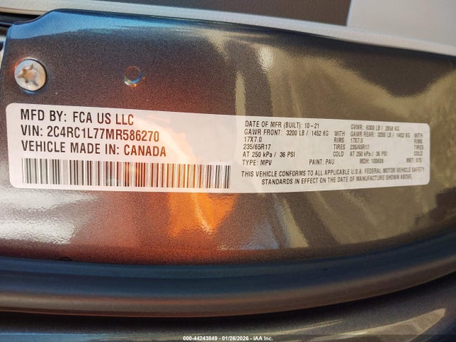 2021 CHRYSLER PACIFICA HYBRID 2C4RC1L77MR586270 Photo 8