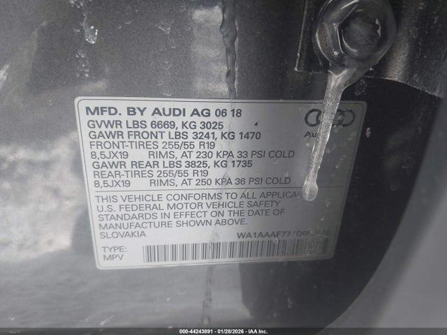2018 AUDI Q7 WA1AAAF77JD053648 Photo 8