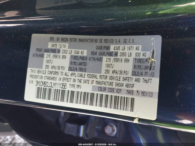 3MVDMBCL0LM111056 Mazda Cx-30 Select Package