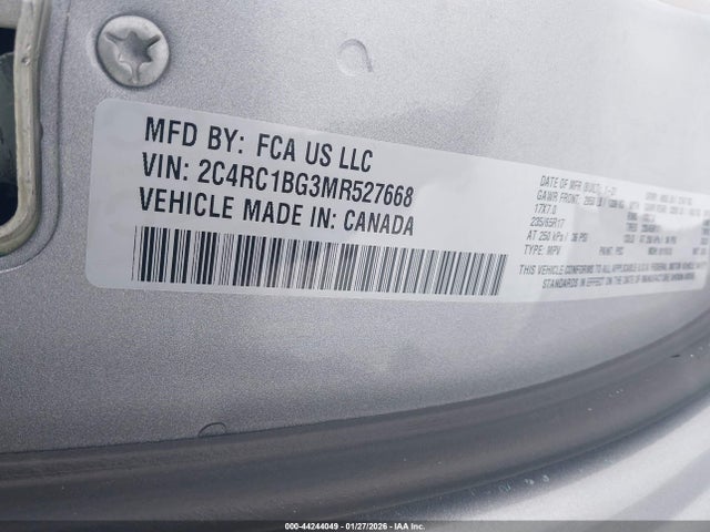 2021 CHRYSLER PACIFICA 2C4RC1BG3MR527668 Photo 8