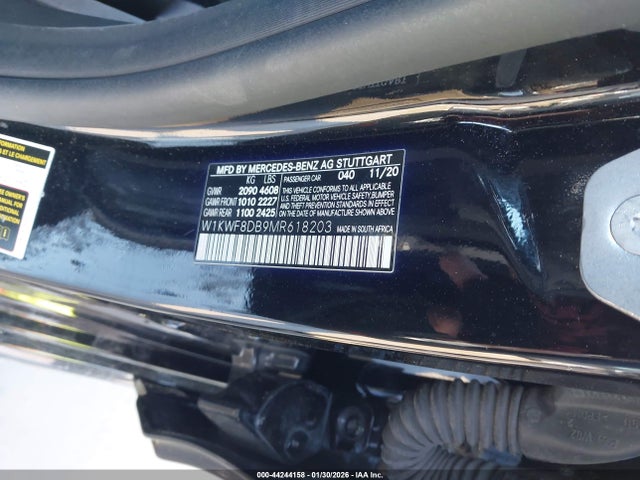 Продажа на аукционе авто 2021 Mercedes-benz C 300 Sedan, vin: W1KWF8DB9MR618203, номер лота: 44244158
