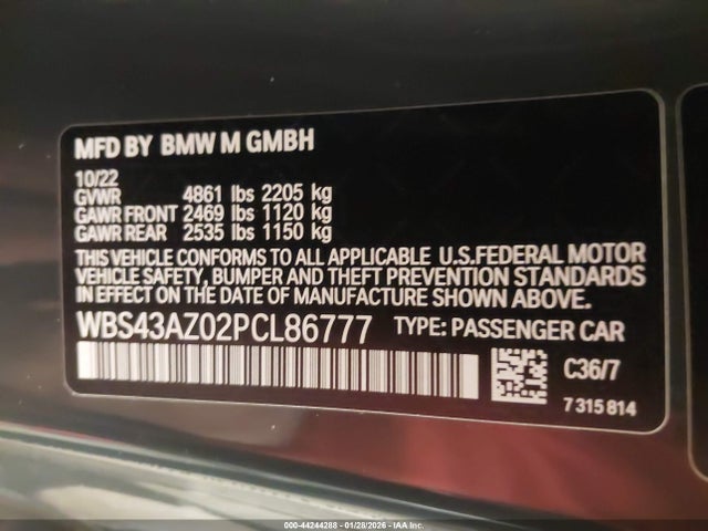 2023 BMW M4 WBS43AZ02PCL86777 Photo 8