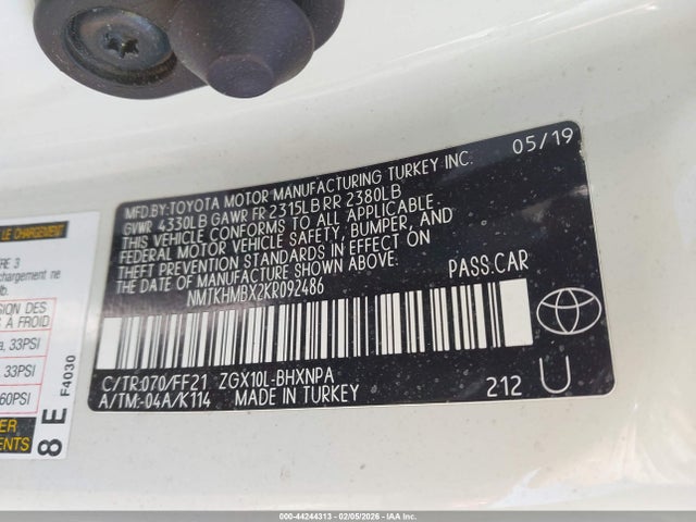 2019 TOYOTA C-HR NMTKHMBX2KR092486 Photo 8