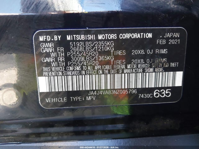 2022 MITSUBISHI OUTLANDER JA4J4VA83NZ005796 Photo 8