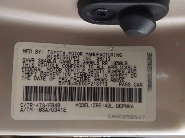2013 TOYOTA COROLLA 5YFBU4EE5DP213773 Photo 8