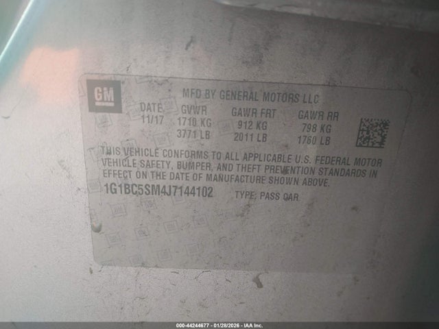 2018 CHEVROLET CRUZE 1G1BC5SM4J7144102 Photo 8