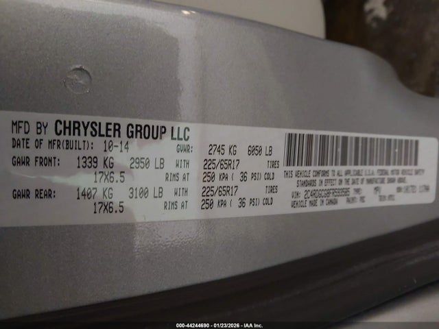 Dodge Grand Caravan Sxt 2015 2C4RDGCG8FR593585 Image 9