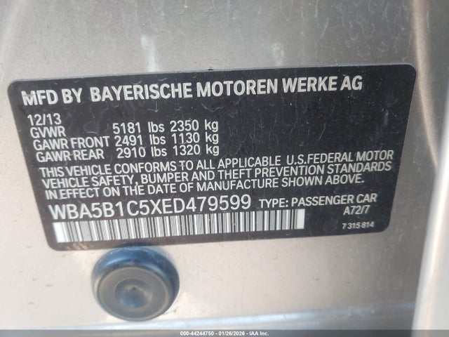WBA5B1C5XED479599 BMW 535i