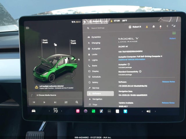 2025 TESLA MODEL Y 7SAYGDED5SA340914 Photo 6