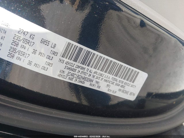Aukcja sprzedaży 2017 Chrysler Pacifica Touring-l, vin: 2C4RC1BG2HR832004, numer aukcji: 44244953