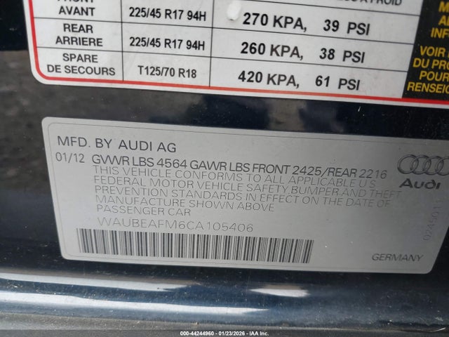 2012 AUDI A3 WAUBEAFM6CA105406 Photo 8