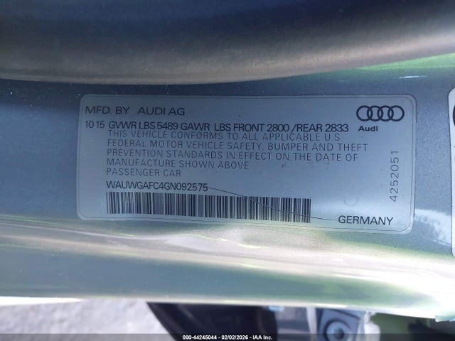 2016 AUDI A7 WAUWGAFC4GN092575 Photo 8