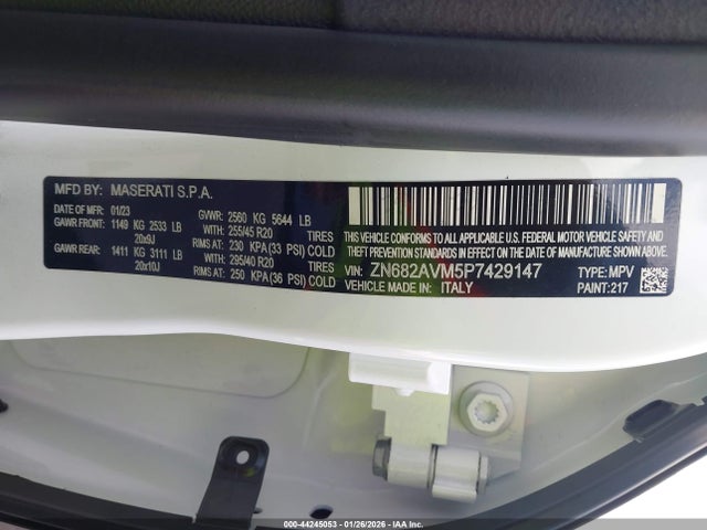 2023 MASERATI GRECALE ZN682AVM5P7429147 Photo 8