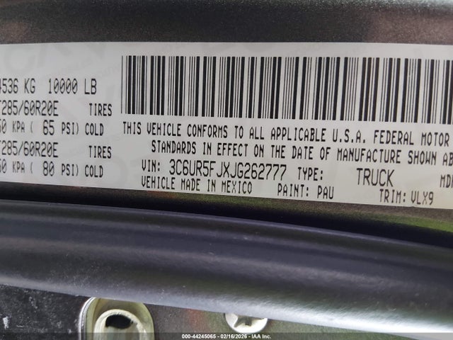 3C6UR5FJXJG262777 RAM 2500 Laramie