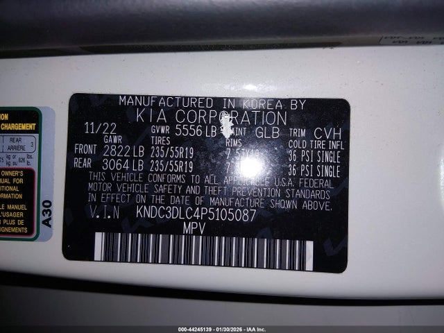 KIA Ev6 Wind 2023 KNDC3DLC4P5105087 Image 9