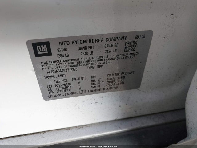 Buick Encore 2016 KL4CJASB4GB718383 Image 9