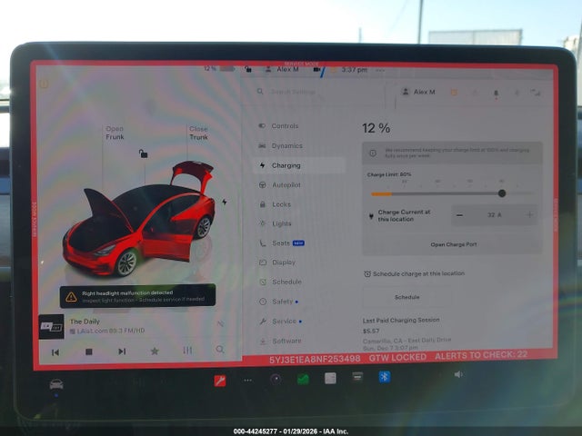 Tesla Model 3 Rear-wheel Drive 2022 5YJ3E1EA8NF253498 Image 19