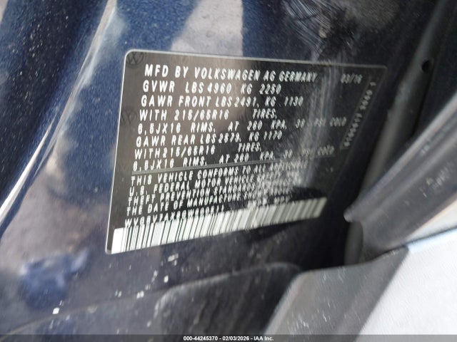 2016 VOLKSWAGEN TIGUAN WVGBV7AX8GW600511 Photo 8
