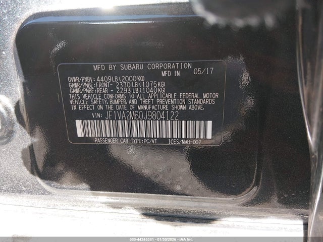 2018 SUBARU WRX STI JF1VA2M60J9804122 Photo 8